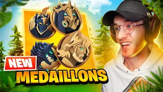 FAIRE TOP 1 avec les 4 NOUVEAUX MÉDAILLONS sur FORTNITE ( Découverte nouvelle saison )