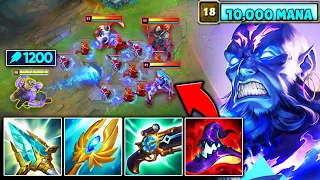 What happens when Ryze hits 10,000 Mana and 1200 AP? (HINT: HE ONE SHOTS YOU)