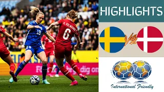 🇸🇪 Sweden vs Denmark 🇩🇰 Women's Friendlies Highlights