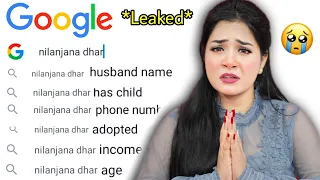 I *Googled* Myself 😱 My Personal Information *Leaked* 🤯Nilanjana Dhar Exposed on Google