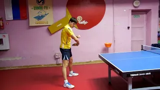 Настольный теннис  УРОК №4 ТОП-СПИН СЛЕВА