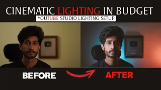 CINEMATIC LIGHTING FOR HOME YOUTUBE STUDIO | BUDGET LIGHTING UNDER 1000 | INDOOR LIGHTING SETUP