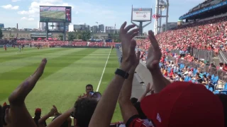 Jozy Altidore Penalty kick goal + Viking Clap - Toronto FC vs NYCFC (July 30, 2017)