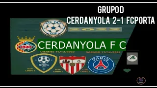 CERDANYOLA VS FCPORTA TIC TAC CUP 2022 FCポルタ対セルダニョーラFC。U12サッカーチックタックカップ