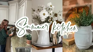 DECORATING MY KITCHEN FOR SUMMER 2024 // FARMHOUSE KITCHEN DECOR 2024 // SUMMER DECOR IDEAS 2024