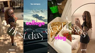 FIRST DAY OF CLASSES || college vlog: grwm, lsu campus, food + more
