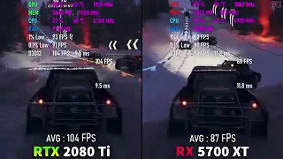 RTX 2080 ti vs RX 5700xt in 8 games