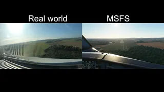 Comparison: Real World vs. MSFS Landing in LNZ