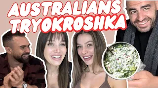 Australians try unusual Russian soup (Okroshka) for the first time (with English subtitles)