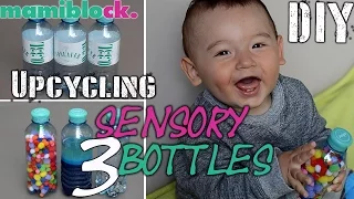 DIY Sensory Bottles | Upcycling | 3 baby toys | Spielerisch fördern | mamiblock - Der Mami Blog