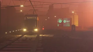 Train station - motion graphic animation cinema 4d octane