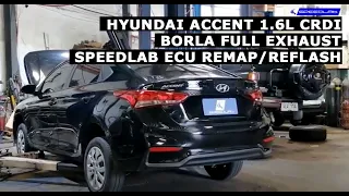 Hyundai Accent 1.6L CRDI Borla Full Exhaust SpeedLab ECU Remap Reflash