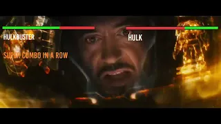 Hulkbuster Vs Hulk | Avengers: Age of Ultron | Fight Scene | Healthbars | Ayat World