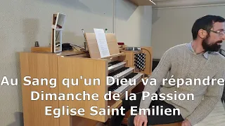 Au sang qu'un Dieu va répandre