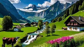 🇨🇭Grindelwald, Switzerland, Relaxing Walking Tour 4K