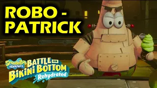 Robo Patrick Boss Fight | Industrial Park |Spongebob Squarepants Battle for Bikini Bottom Rehydrated