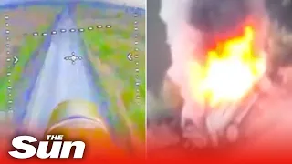 Drone FPV Ukraina memusnahkan kendaraan Rusia setelah pengejaran sengit
