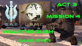 Call Of Duty 4 |Walkthrough|Act 3|Mission 4|Game Over