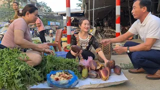 Harvesting vegetables and cucumbers for sale at the highland market, king kong amazon, Episode 285