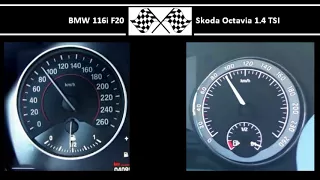 BMW 116i F20 VS. Skoda Octavia 1.4 TSI - Acceleration 0-100km/h