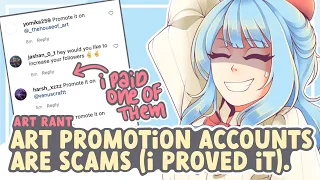 I PAID A SCAMMER ON INSTAGRAM TO STEAL MY ART (ART PROMOTION ACCOUNTS) || SPEEDPAINT + COMMENTARY