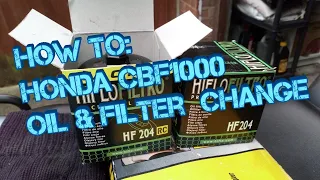 CBF 1000 Oil Filter Change, June 2023