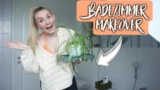 WOW! 😍BADEZIMMER MAKEOVER im neuen HAUS! 🏠 Veränderungen on a Budget! 💵 Roomtour! 🎥