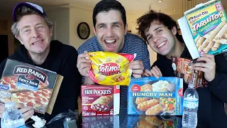 FROZEN FOOD MUKBANG ft DAVID, JASON, NATALIE AND CARLY!!