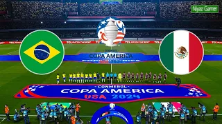 BRAZIL vs MEXICO - Copa America 2024 Final | Full Match All Goals | Live Football Matc