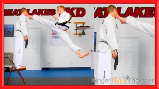 Taekwondo Jump Spin Kick Hit | KICKPICS Photoshoot