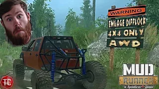 SpinTires MudRunner Mods: NEW MAP! Wyre Woods Crawling Map! Realistic Obstacles! NO WINCH