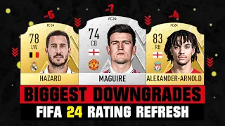 FIFA 24 | BIGGEST RATING DOWNGRADES (EA FC 24)! 💀😲 ft. Maguire, Hazard, Alexander-Arnold…