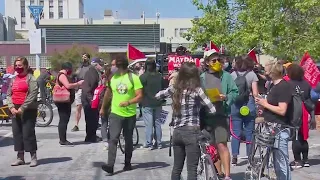 Roving Rally Kicks Off May Day Demonstrations in Oakland