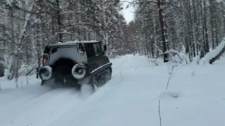 Вездеход ИНОХОДЕЦ.  Прокатились в угодья.