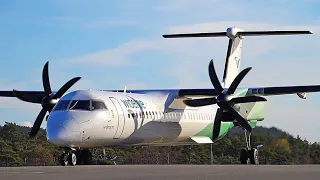 Timelapse | Widerøe Dash-8 Q400 - Stord airport, october 2020