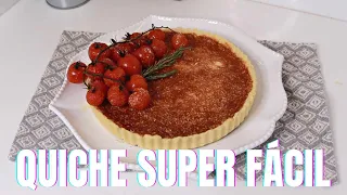 QUICHE SUPER FÁCIL DE QUEIJO COM TOMATE CONFITADO | Luh Sicchierolli