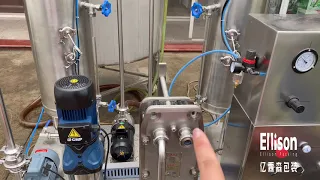 Double tank CO2 carbonator mixing machine