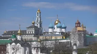 Trinity Monastery of St. Sergius in Sergiyev Posad, Russia - Town of The Golden Ring