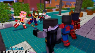 APHMAU SUPERHERO CAPTURED LOVE | SHUFFLE DANCE | GANGNAM STYLE | JUST DANCE - Minecraft Animation