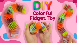 DIY Colorful Fidget Toy Ideas - Paper  Crafts - Antistress Paper Toy