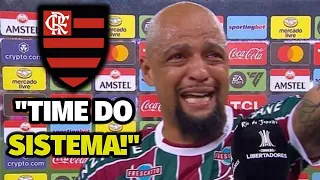 TIME DO SISTEMA! Felipe Melo provocou após Fluminense 0x2 Flamengo