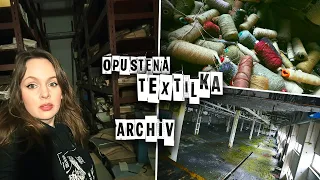 🏭Opustená textilka - 2.časť - našli sme archív!📚📓