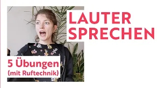 So bekommst du eine lautere Stimme!!! | 5 Übungen | lauter Sprechen