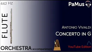 Antonio Vivaldi: Flute Concerto in G minor   RV 439, accompaniment 442Hz