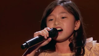 Adorable 9 Year Old Celine Tam Gets The Golden Buzzer - America's Got Talent