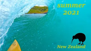 Summer 2021 surf video surfing in New Zealand