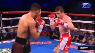 CANELO ALVAREZ KNOCKS OUT AMIR KHAN IN THE 6TH ROUND