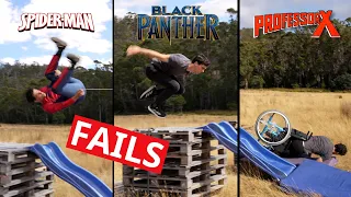 #BeihindTheScenes #Fails (How Marvel Characters Go Down A Slide)