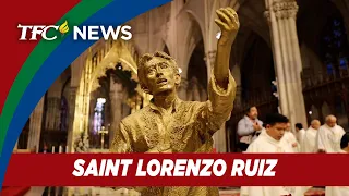 Statue of first PH saint Lorenzo Ruiz enthroned at St. Patrick's Cathedral | TFC News New York, USA