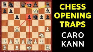 Chess Opening Traps in the Caro-Kann Defense | Two Knights Variation 2.Nf3